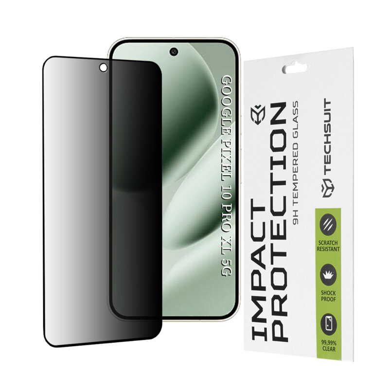 Folie sticla Google Pixel 10 Pro XL Techsuit 111D Privacy Full Glue, negru
