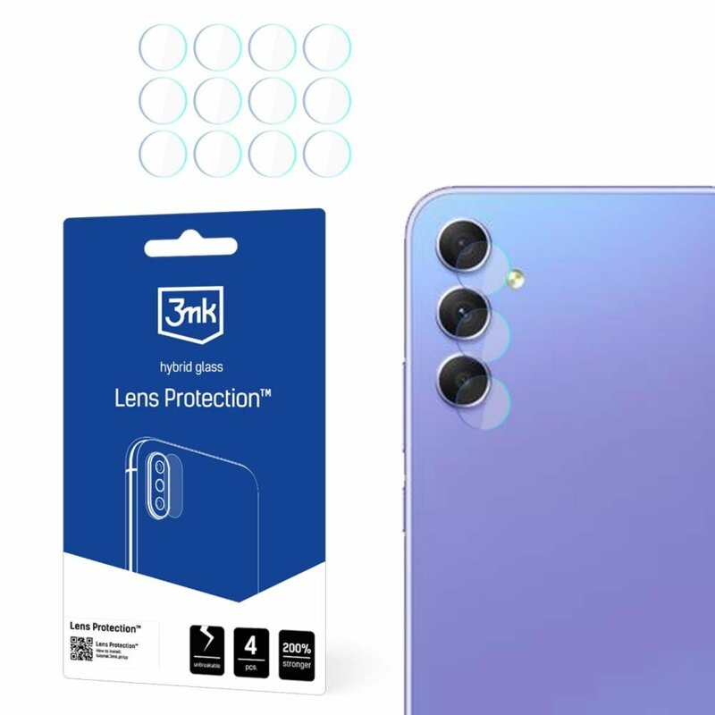 [Pachet 4x] Folie Samsung Galaxy A35 5G 3mk Lens Protection, transparenta