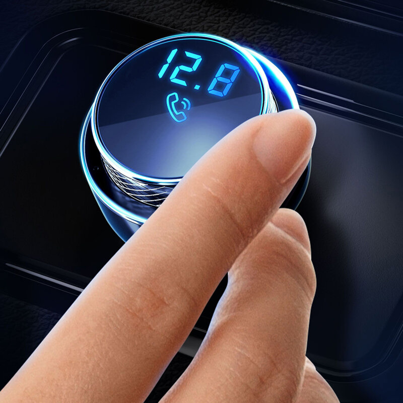 Modulator FM auto + incarcator USB 23W, 3mk Hyper, negru/argintiu