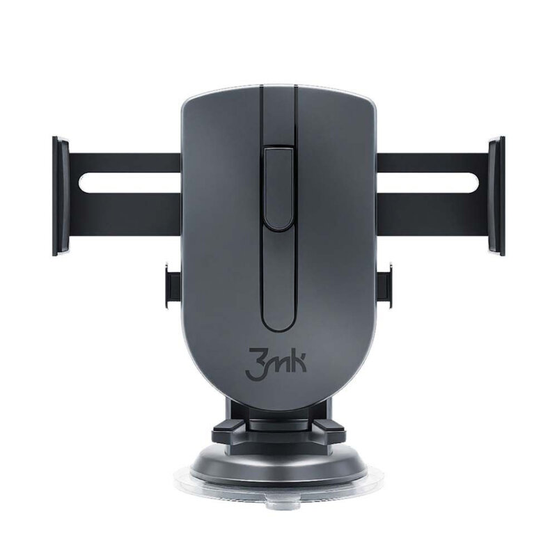 Suport telefon auto bord/parbriz, 3mk Twist, negru