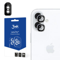 Folie iPhone 16 3mk Lens Protection, argintiu