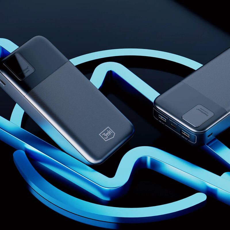 Baterie externă 3mk PowerHouse 20000mAh 22.5W — afișaj digital