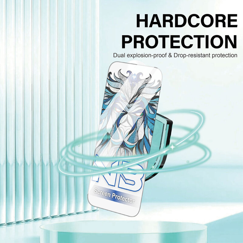 Folie iPhone 17 Pro Lito NB Screen Protector, negru