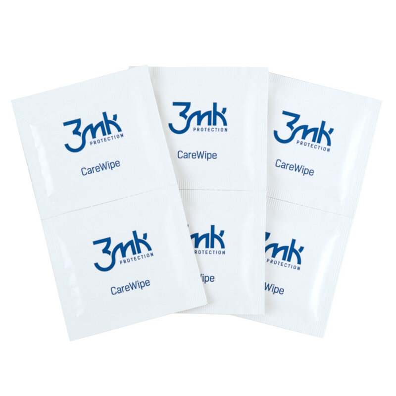 [Pachet 24x] Servetele umede pentru ecrane, 3mk CareWipe, alb