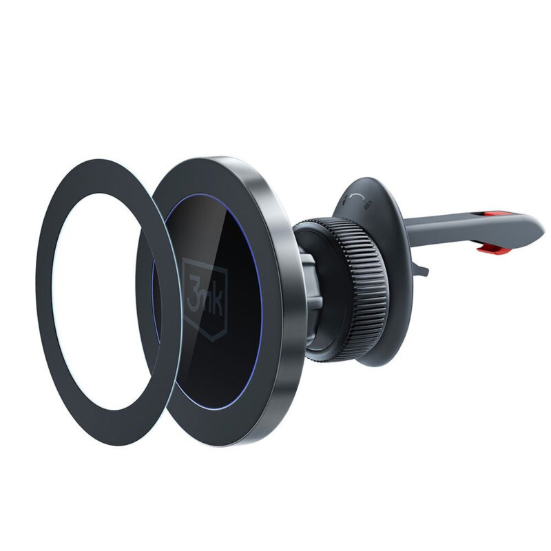 Suport auto magnetic MagSafe, 3mk MagHolder, negru