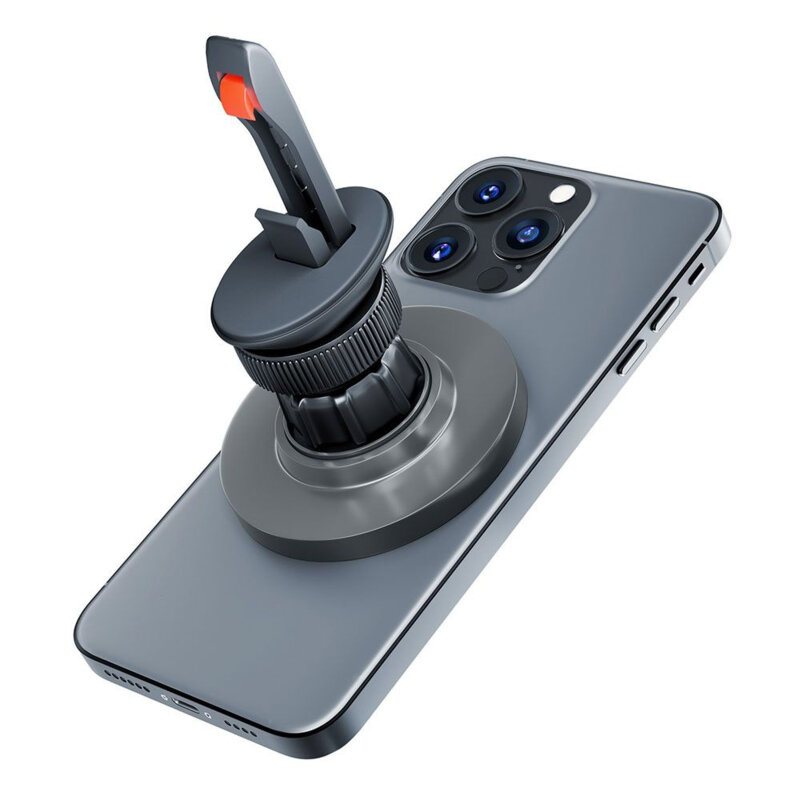 Suport auto magnetic MagSafe, 3mk MagHolder, negru