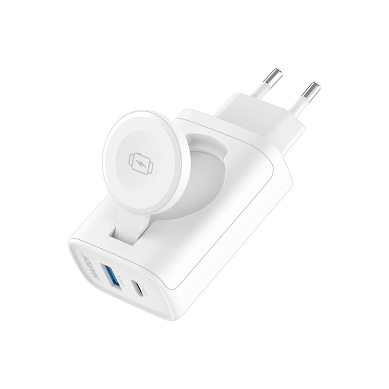 Incarcator de retea 2in1 USB-C/A 33W, 3mk Hardy, alb