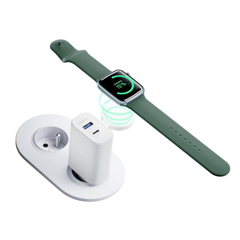 Incarcator de retea 2in1 USB-C/A 33W, 3mk Hardy, alb
