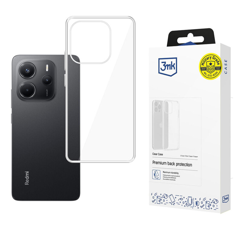 Husa Xiaomi Redmi Note 14 4G (Standard) 3mk Clear Case, Transparent