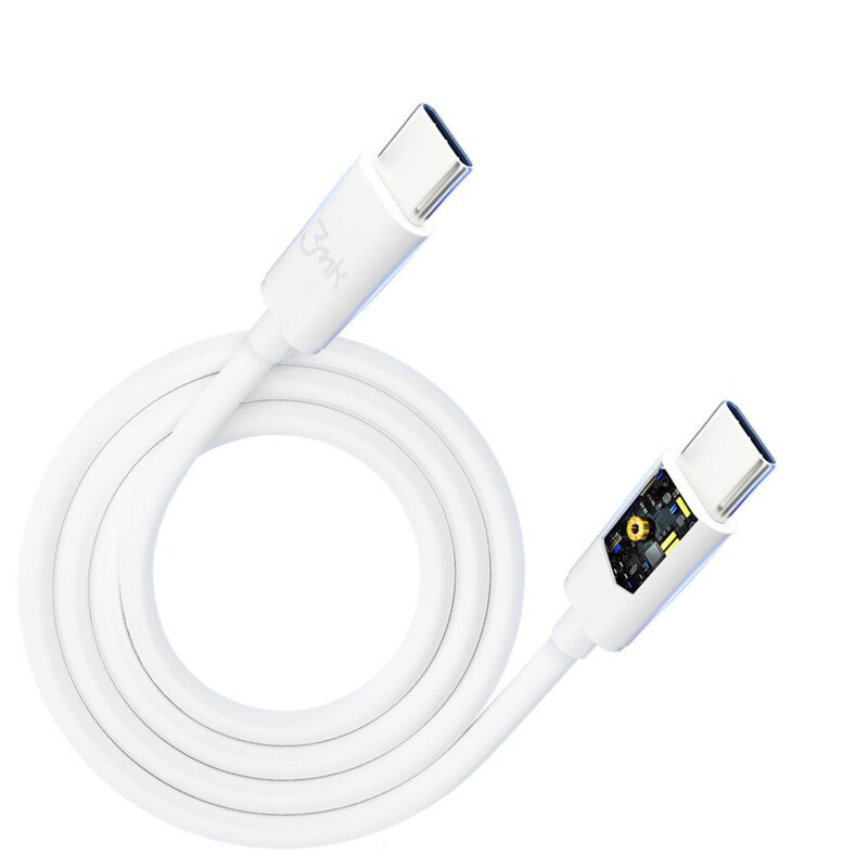 Cablu de date USB-C 100W, 3mk Hyper, alb, 2m
