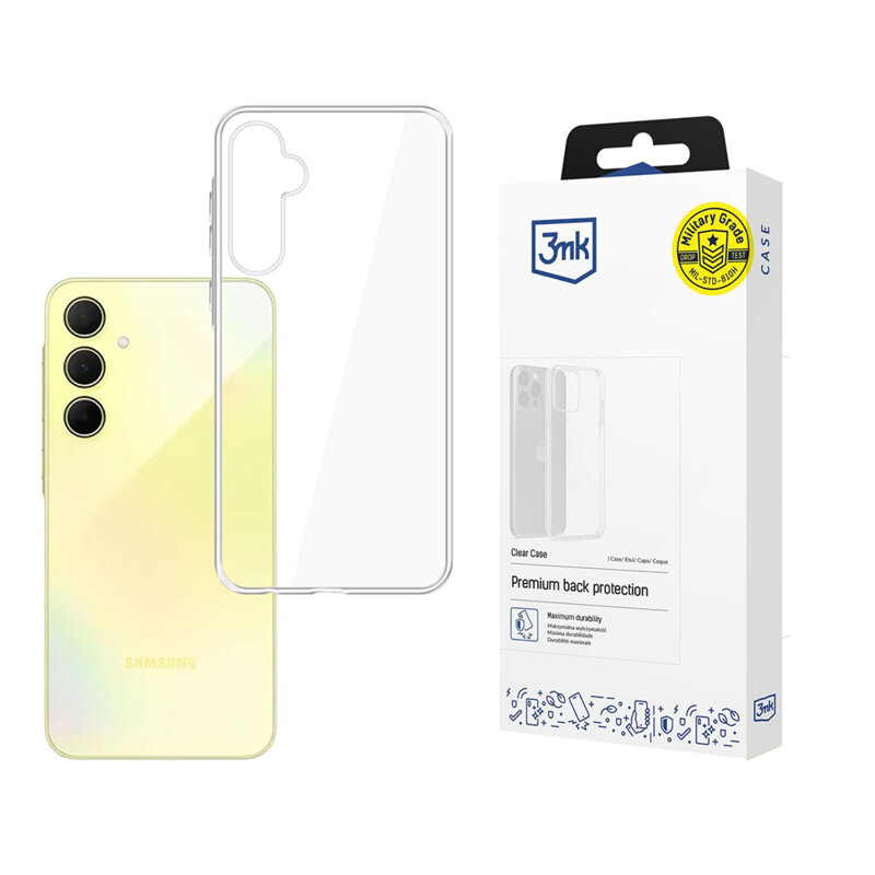 Husa Samsung Galaxy A35 5G 3mk Clear Case, Transparent