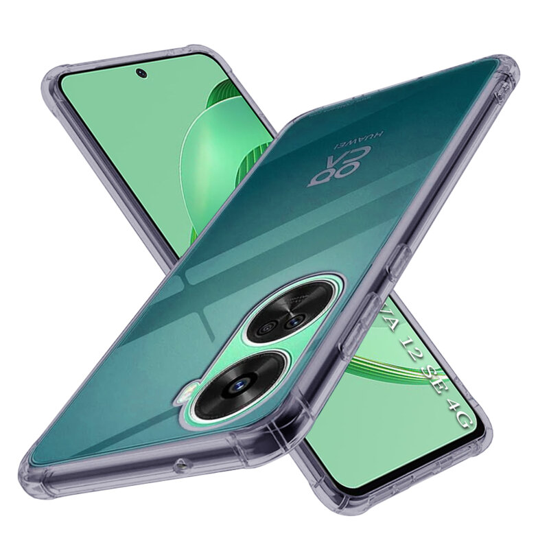 Husa Huawei nova 12 SE Techsuit Shockproof Clear Silicone, fumuriu