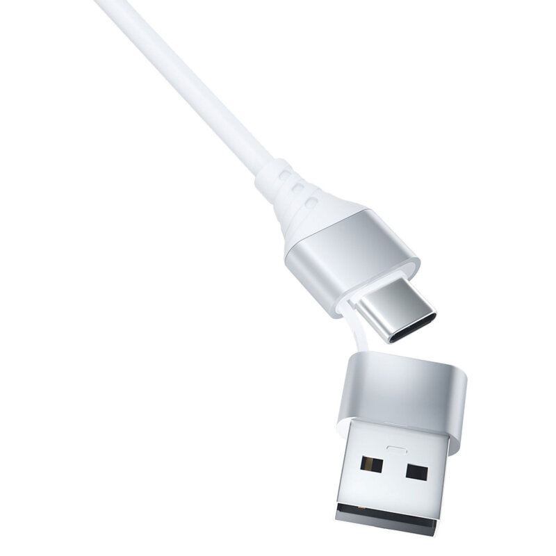 Cablu de date 3in1 12W, 3mk Hyper, alb, 1.5m