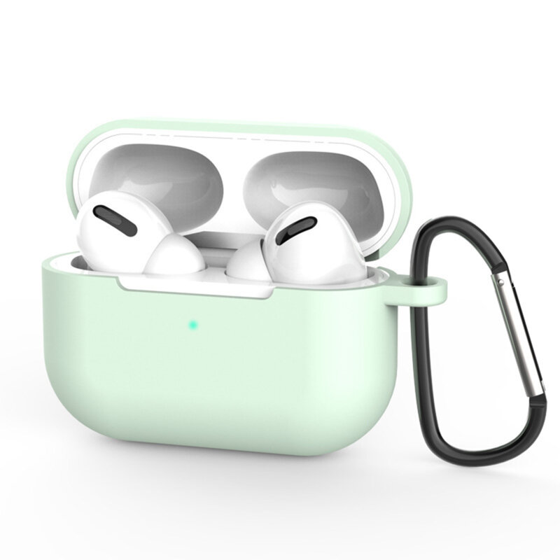 Husa AirPods Pro 3 Techsuit Silicone Case, verde menta