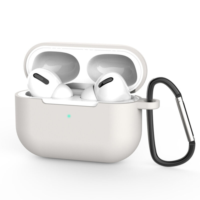 Husa AirPods Pro 3 Techsuit Silicone Case, gri deschis