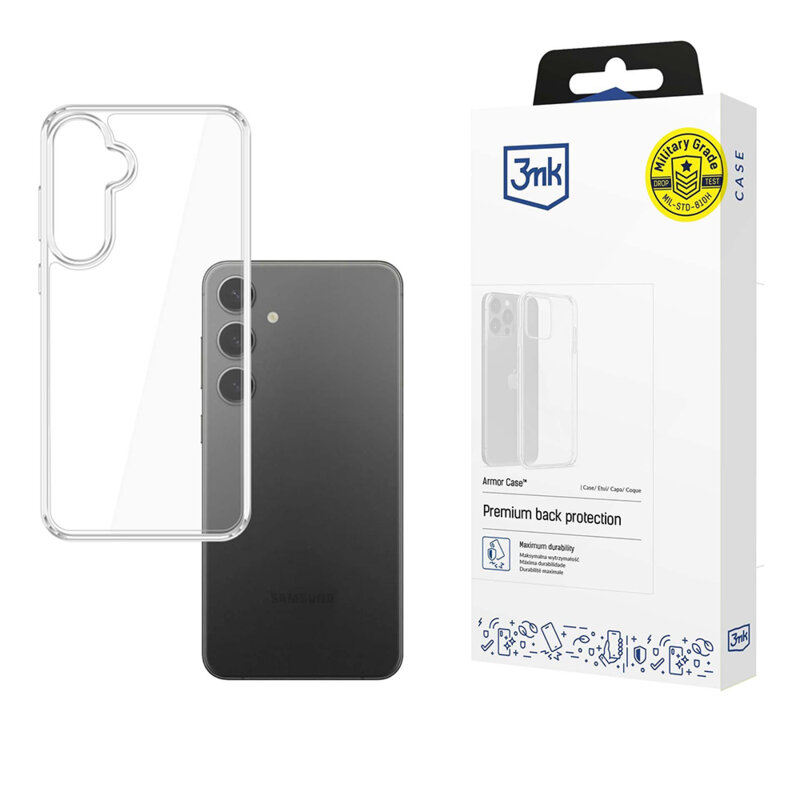 Husa Samsung Galaxy S25 3mk Armor Case, transparent