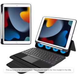[Pachet 360°] Husa cu tastatura + folie iPad Air 13 (2025) Techsuit KeyTab Pro, negru