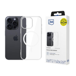 Husa iPhone 16 Pro 3mk Clear Case MagCase, transparenta