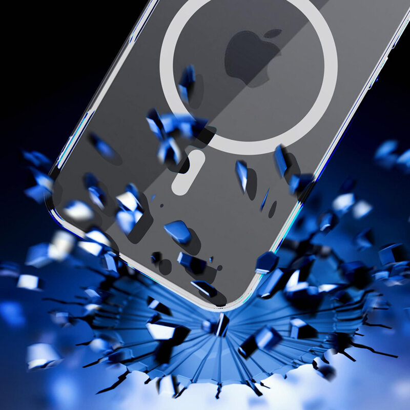 Husa iPhone 16 Pro 3mk Clear Case MagCase, transparenta