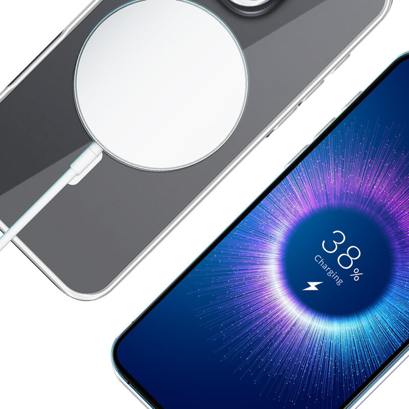 Husa iPhone 16 Pro 3mk Clear Case MagCase, transparenta