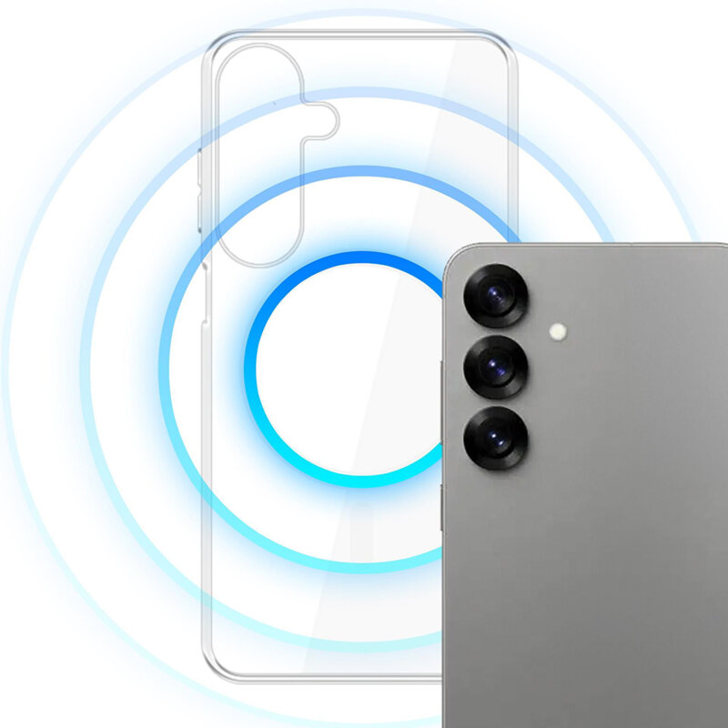 Husa Samsung Galaxy S25 3mk Clear Case MagCase, transparenta