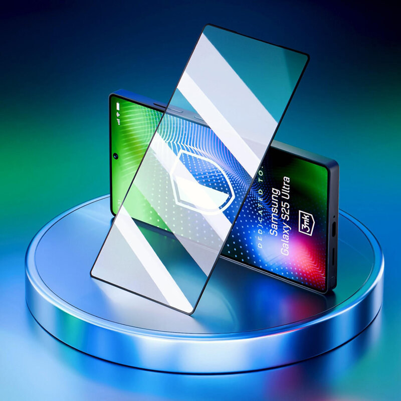 Folie Samsung Galaxy S25 Ultra 3mk Hardy Ultra Glass, negru