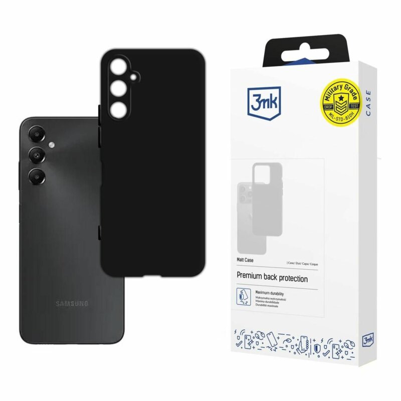 Husa Samsung Galaxy A05s premium 3mk Matt Case, Black