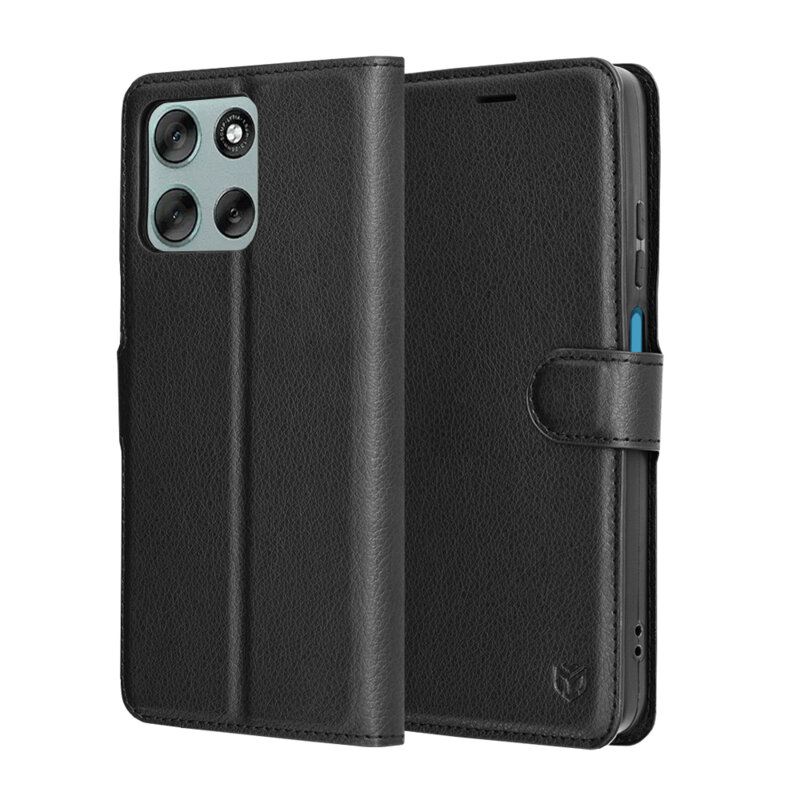Husa Motorola Moto G56 Techsuit Leather Folio, negru