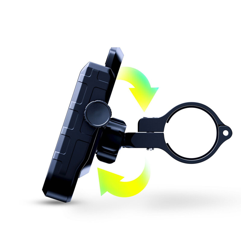 Suport bicicleta telefon, 3mk Steel, 60-90mm, negru