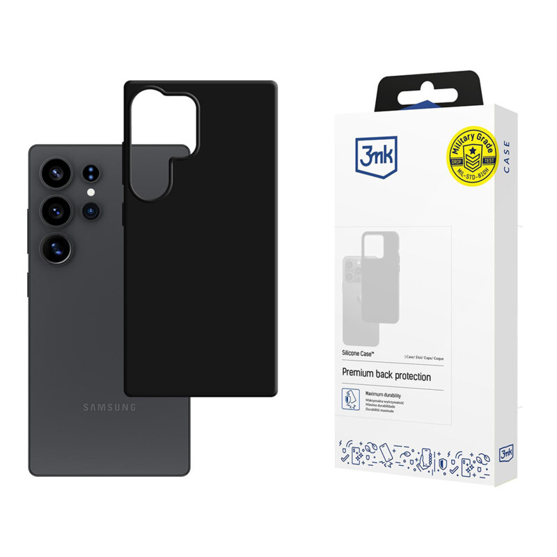 Husa Samsung Galaxy S25 Ultra 3mk Silicone Case, Black