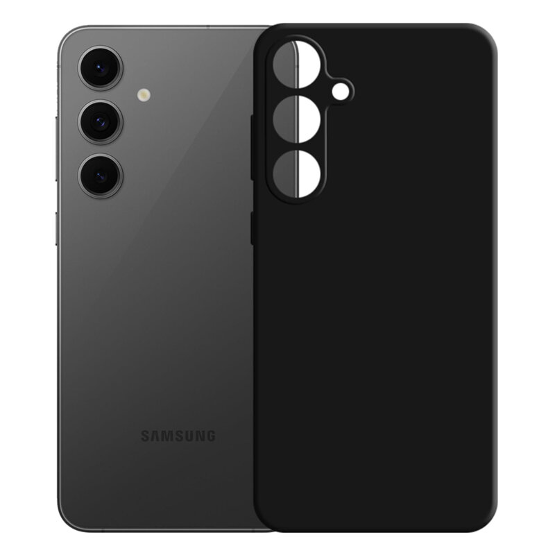 Husa Samsung Galaxy S24 FE 3mk Silicone Case, Black
