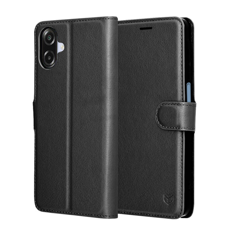 Husa Samsung Galaxy A07 4G Techsuit Leather Folio, negru
