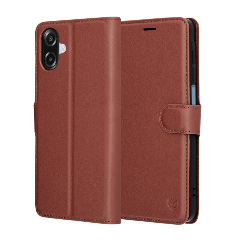 Husa Samsung Galaxy A07 4G Techsuit Leather Folio, maro