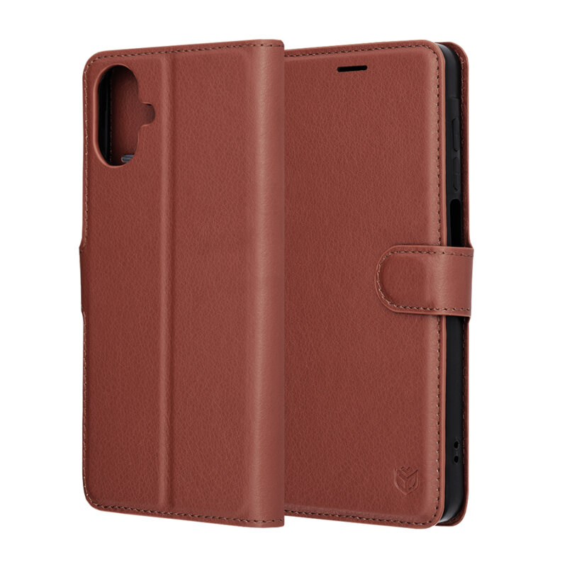 Husa Samsung Galaxy A07 4G Techsuit Leather Folio, maro