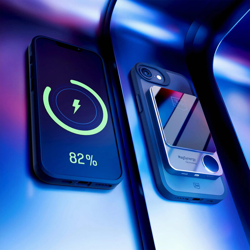 Husa iPhone 16e premium 3mk Smoke MagCase, Black