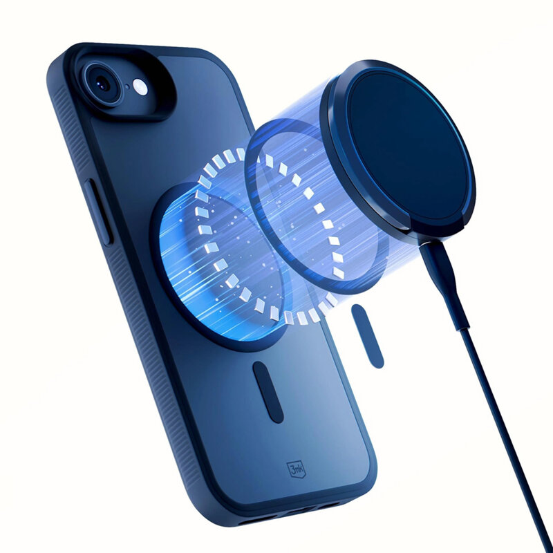 Husa iPhone 16e premium 3mk Smoke MagCase, Black