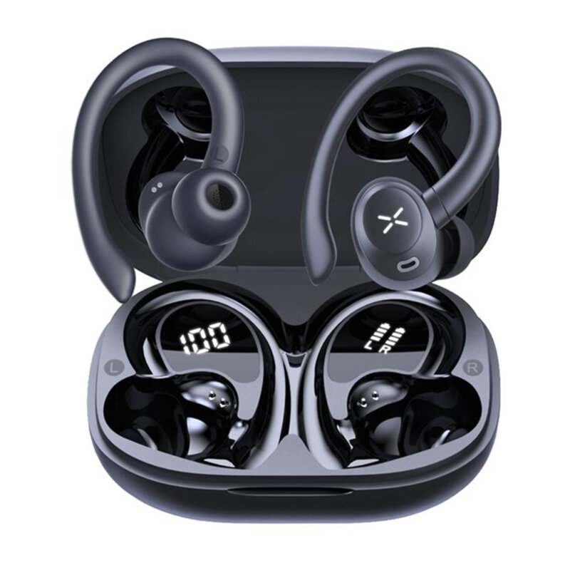Casti Bluetooth in-ear BT5.4, Techsuit AirTune 100 CW4, negru