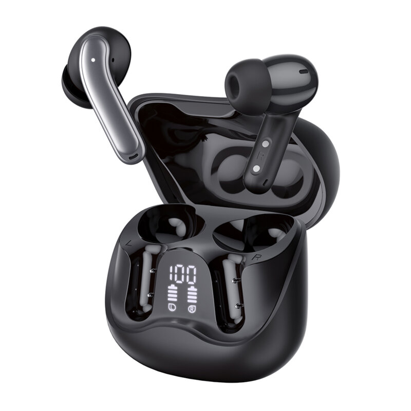 Casti Bluetooth in-ear BT5.4, ANC, 6 Mic, Techsuit EchoFit Pro CW5, negru