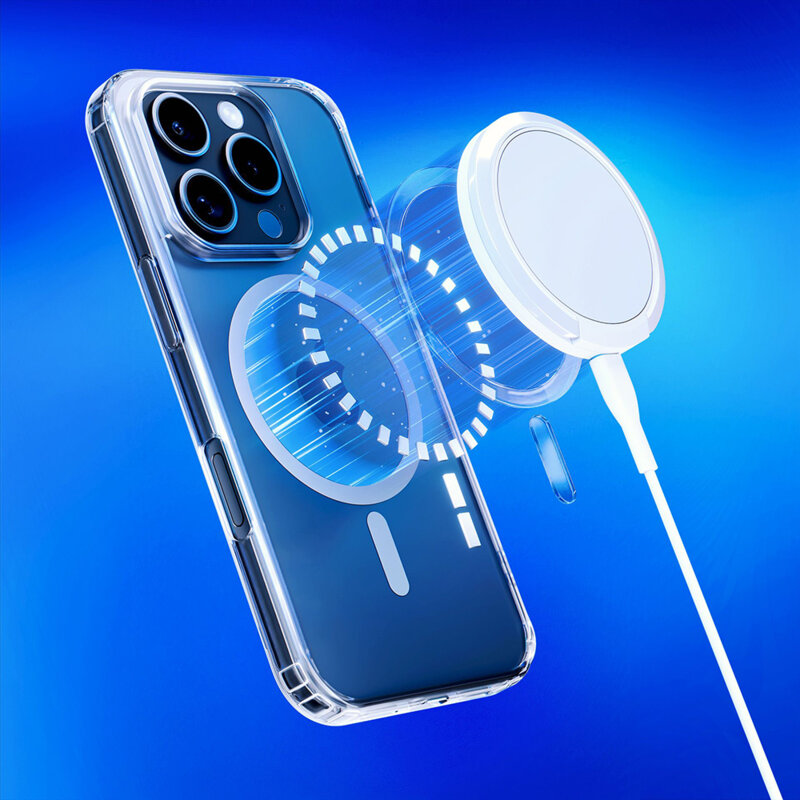 Husa iPhone 16 Pro 3mk MagCase, transparenta
