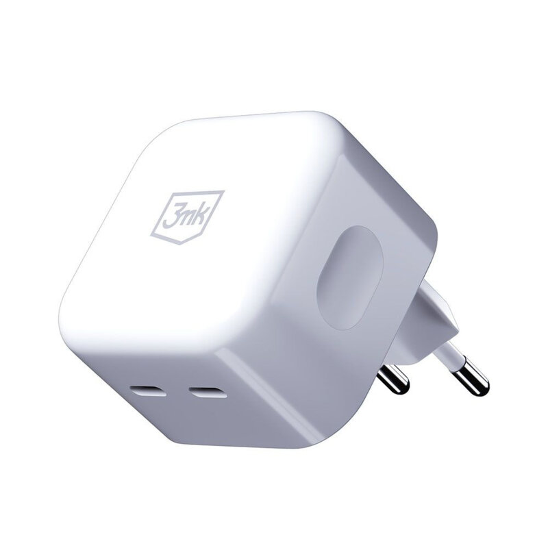 Incarcator pentru priza 35W 2x USB-C, 3mk Hyper, alb