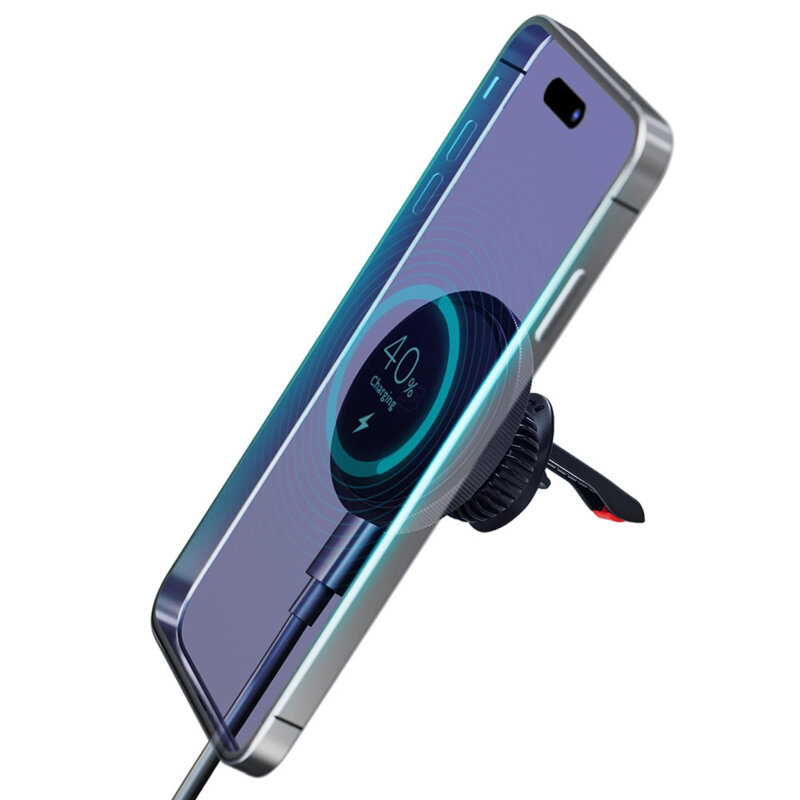 Suport auto wireless charging MagSafe/Qi 15W, 3mk MagCharger