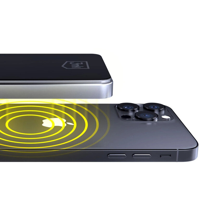 Power Bank 10000mAh cu afisaj digital, 3mk MagSynergy, gri