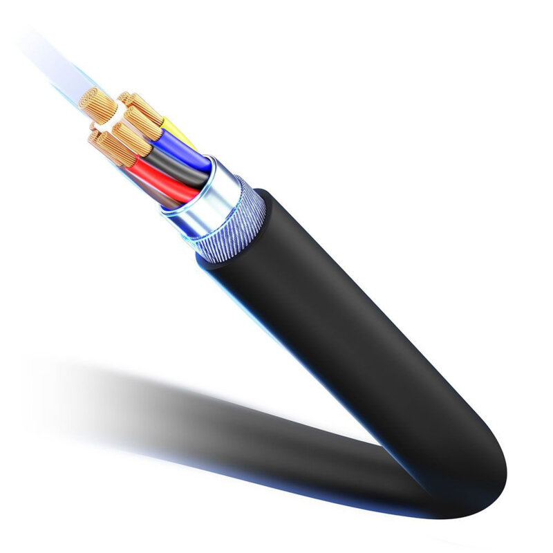 Cablu USB4 PD240W, 3mk Hyper Thunderbolt 3, 1m, negru