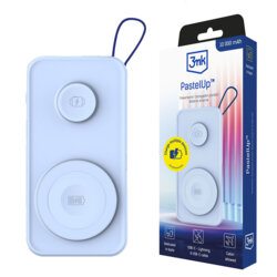 Power bank 10.000mAh 22.5W, 3mk PastelUp, bleu