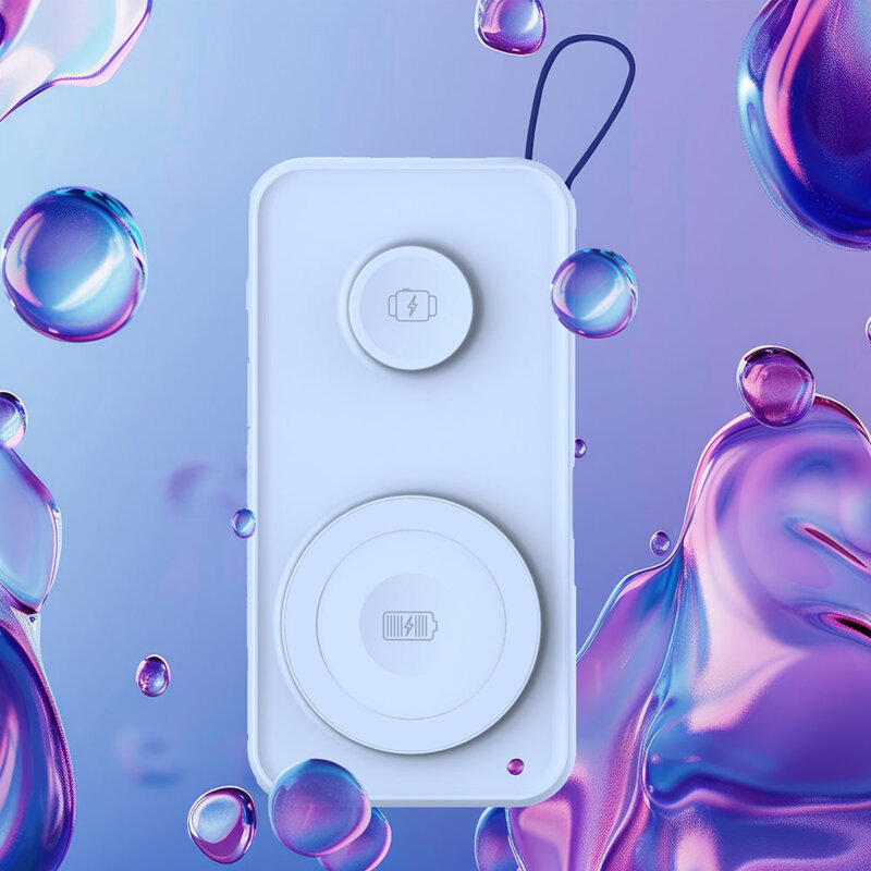 Power bank 10.000mAh 22.5W, 3mk PastelUp, bleu