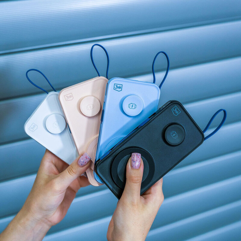 Power bank 10.000mAh 22.5W, 3mk PastelUp, bleu