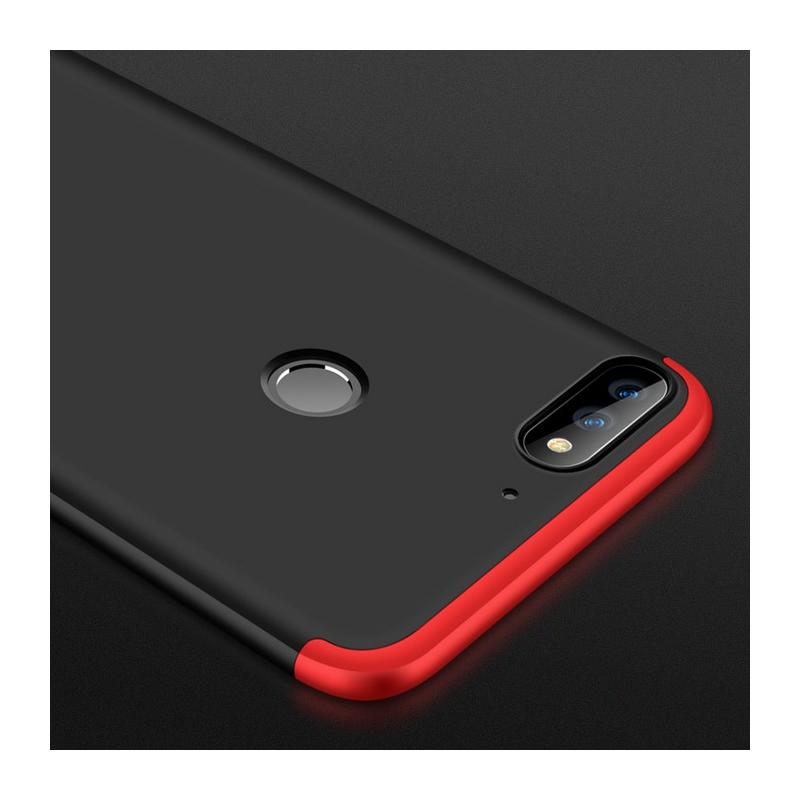 Husa Huawei Y7 Prime 2018 GKK 360 Full Cover Negru-Rosu