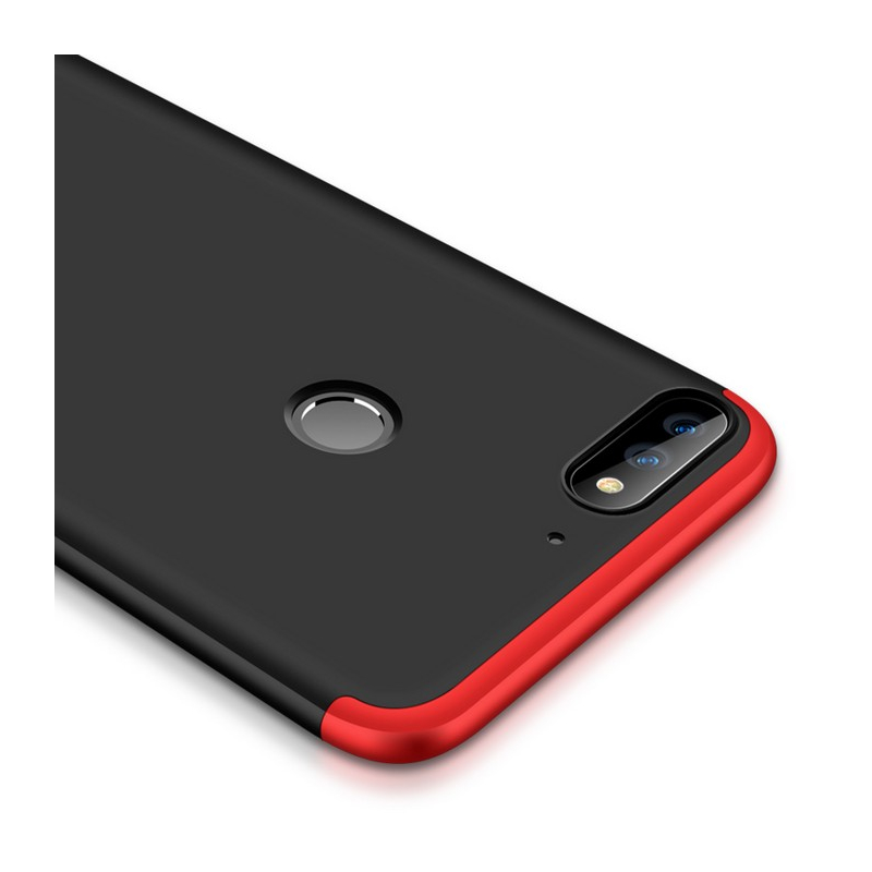 Husa Huawei Y7 Prime 2018 GKK 360 Full Cover Negru-Rosu