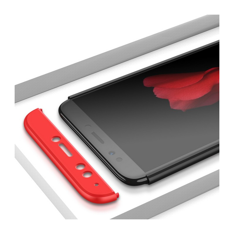 Husa Huawei Y7 Prime 2018 GKK 360 Full Cover Negru-Rosu