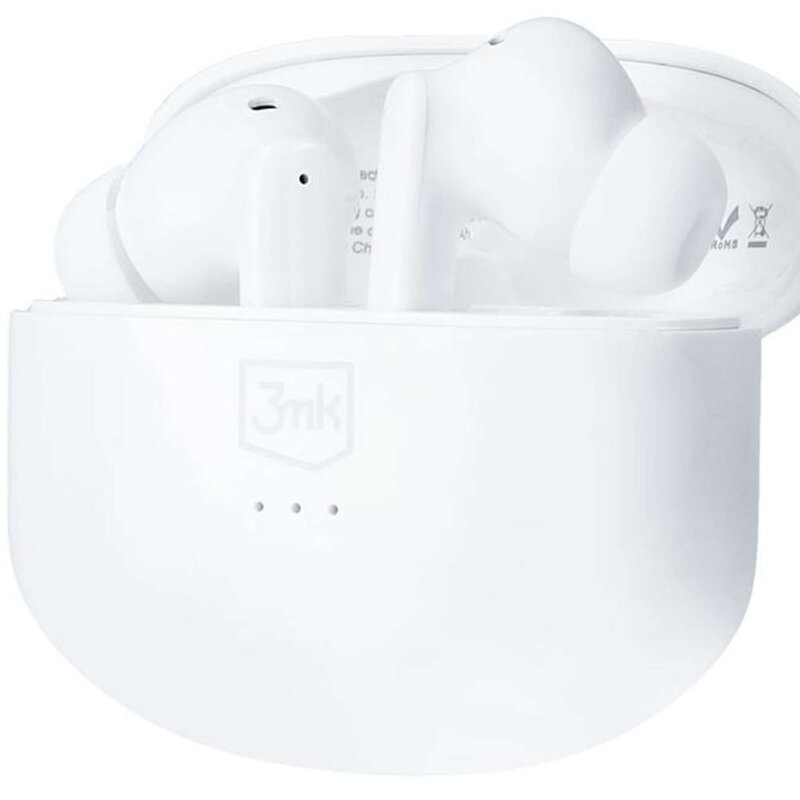 Casti wireless cu control tactil BT5.3 ANC, 3mk LifePods, alb